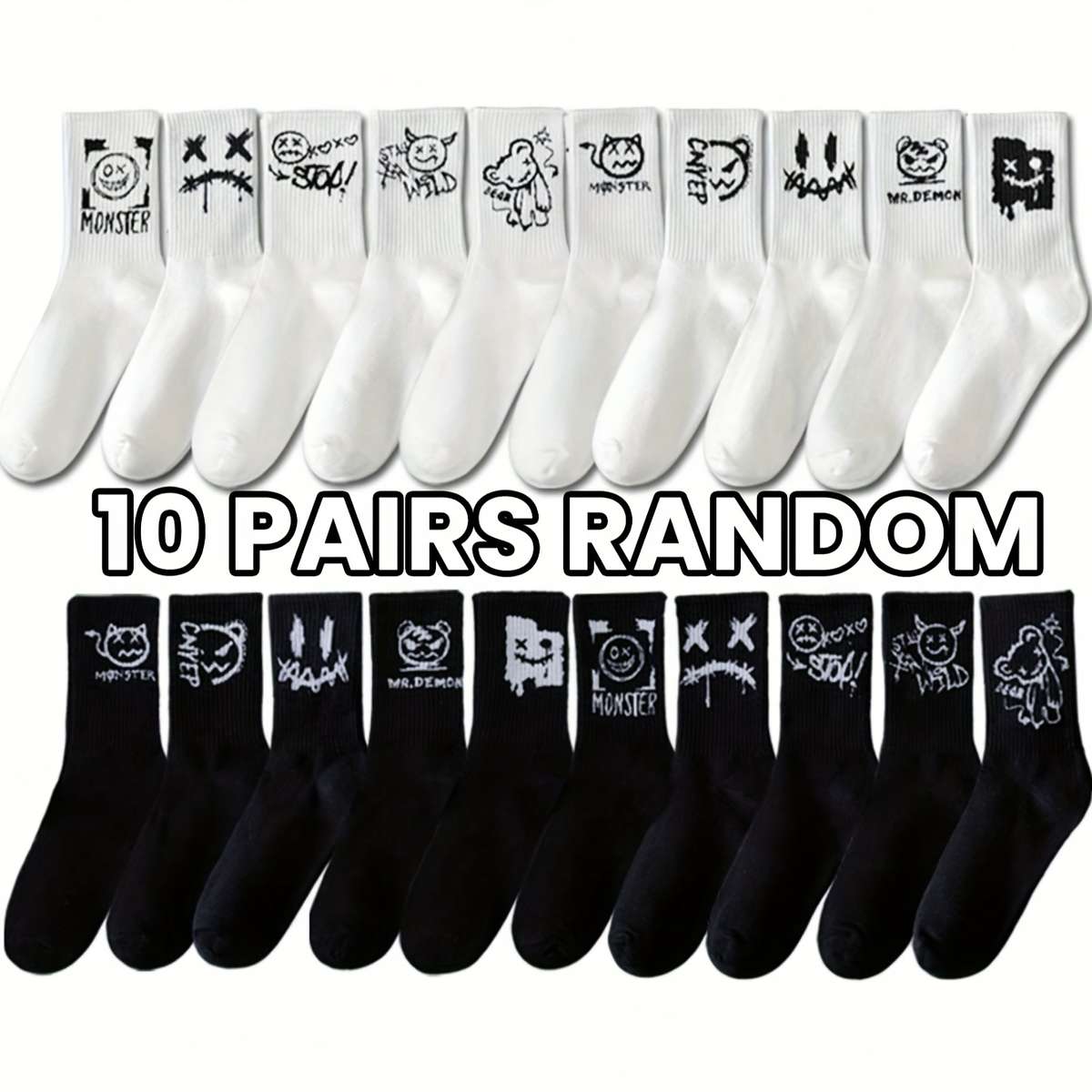 Sock 10 Pairs Of Random One Size