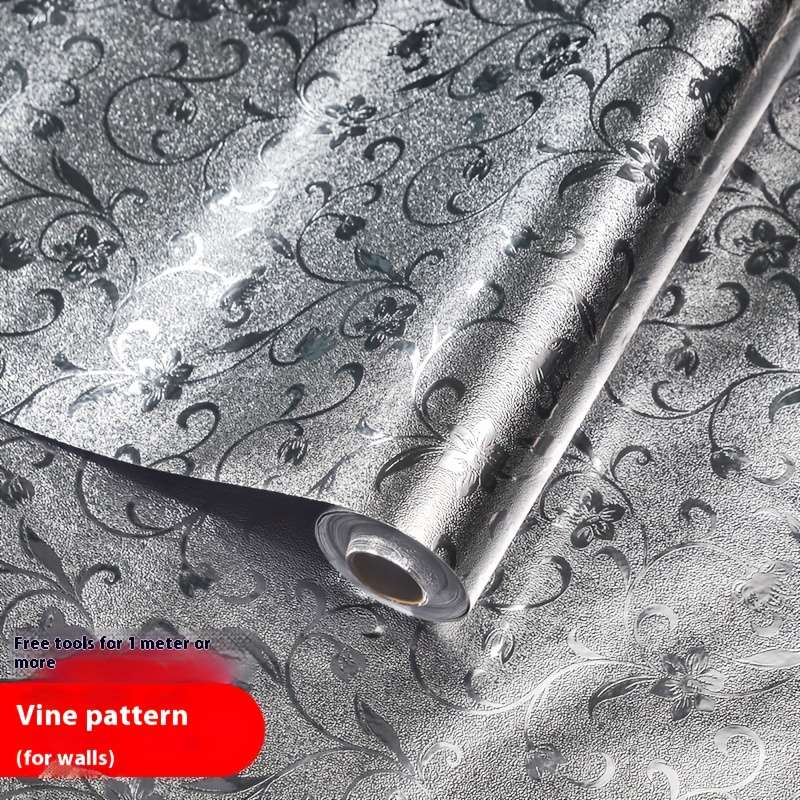 1PC Wall StickersSilver  Vine Man40cm WideX200cm