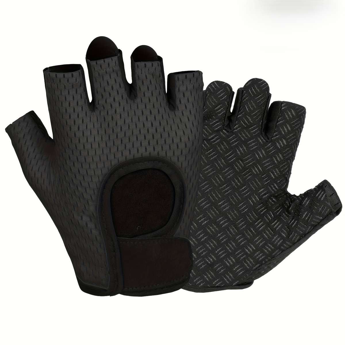 1 Pair Black Size M Outdoor Sports Gloves