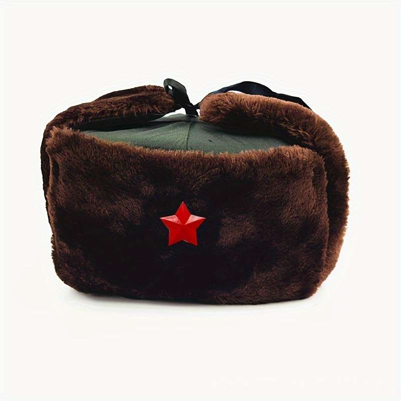 Hat Army Green Brown Velvet