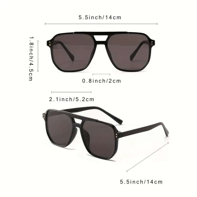 Set of 3, Unisex Glasses, Square Frames, Men & Women, Assorted Colours