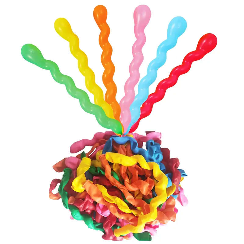 20pcs Twisted Spiral Latex Balloons