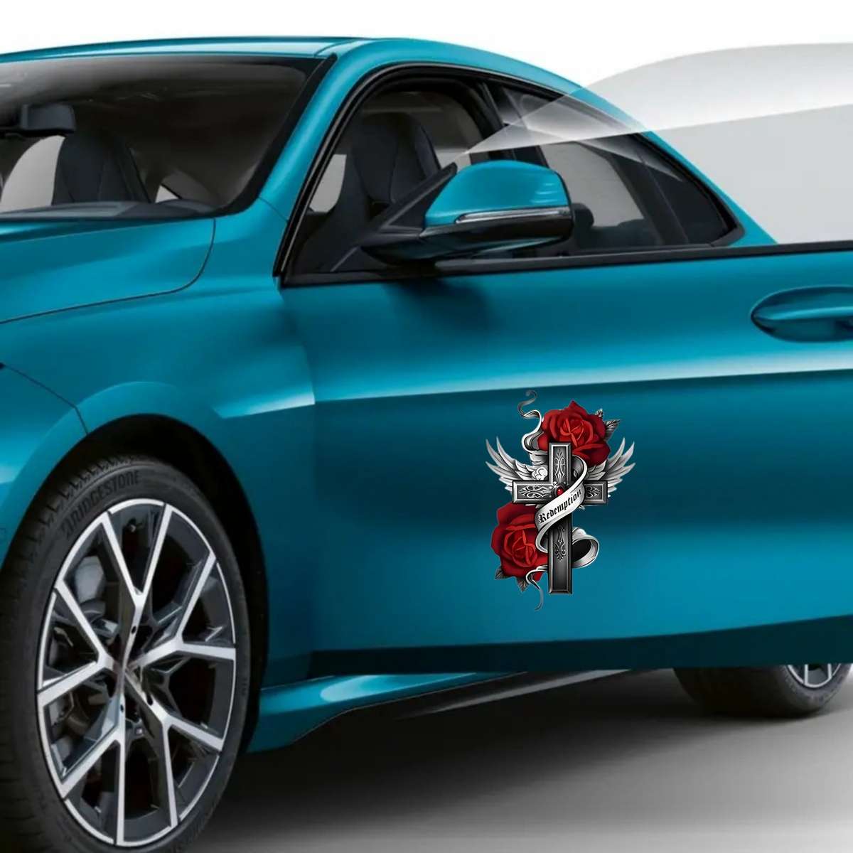 2pcs Jesus Christian Themed Stickers