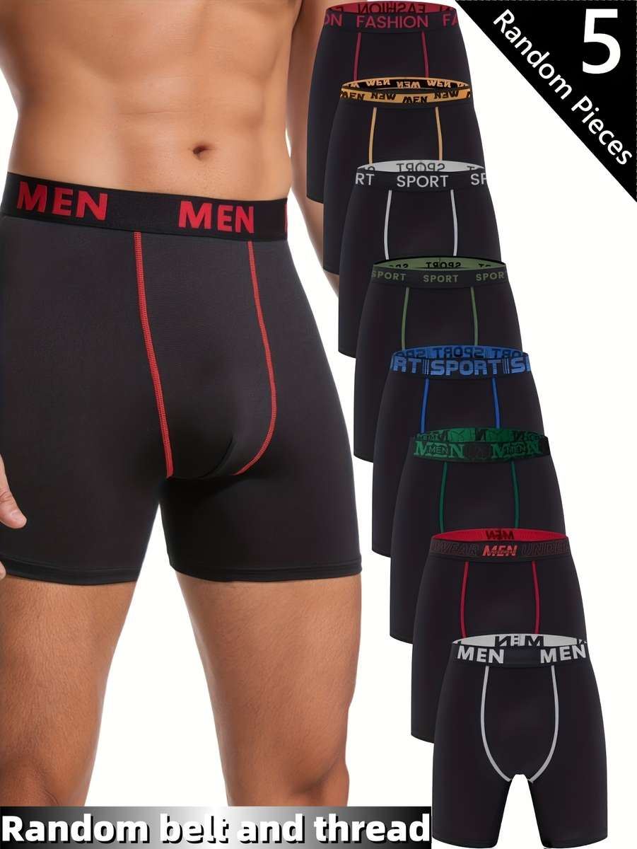 Mens Underwear Color Surprised Five Sizes