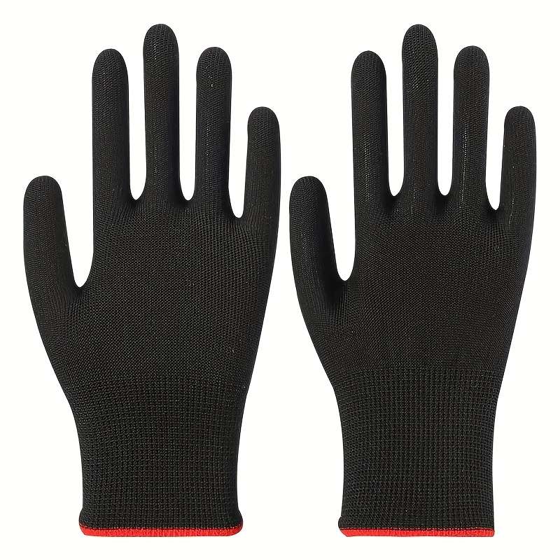 6 Pairs White Multi Purpose Work Gloves