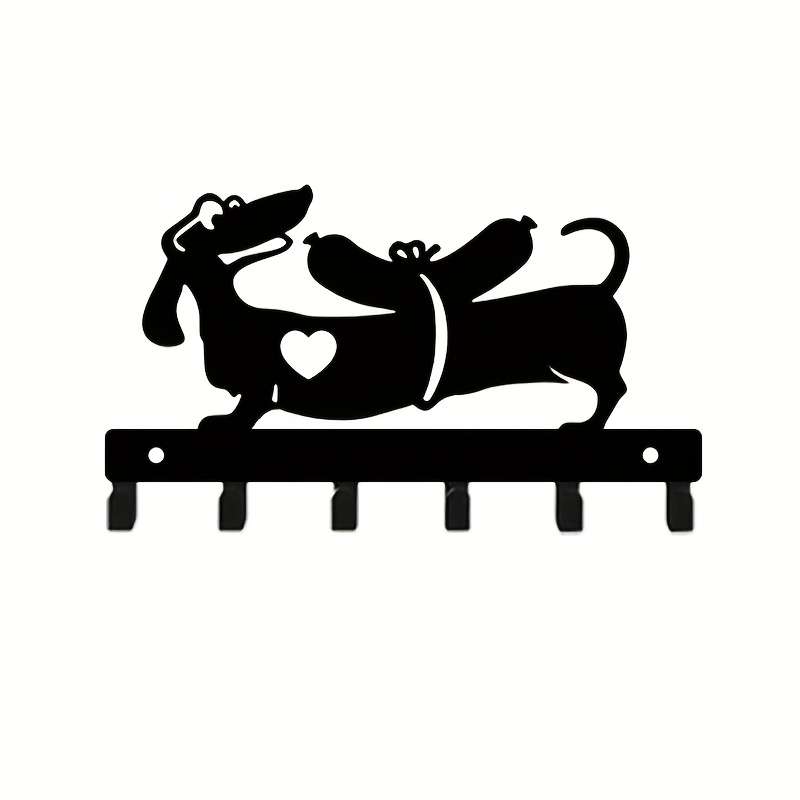 Funny Smart Puppy Metal Decorative Key Hook Keychain