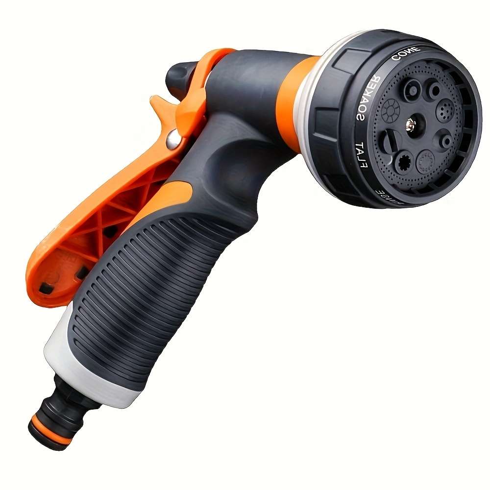 Orange High Pressure Garden Hose Nozzle