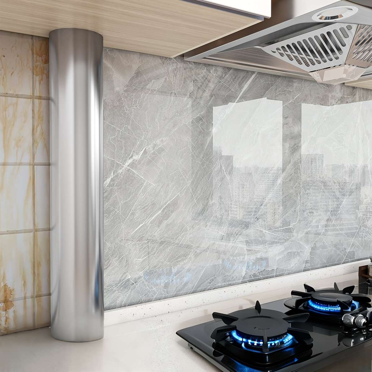 1PC Wall StickersSAnd Shadow Flow60cm WideX2m Long