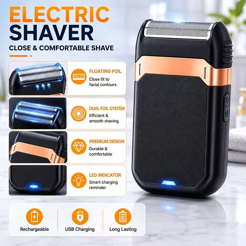 4pcs Gents Cordless Hair Clipper Set