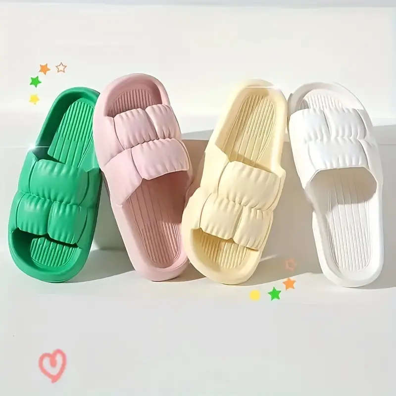 Women's Simple Indoor Slippers Black 38-39
