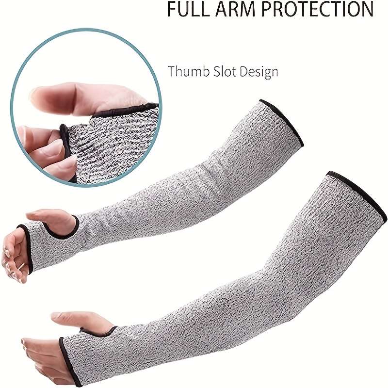 4Pcs Grey 45cm Thumb Hole Model Multi Purpose Work Gloves