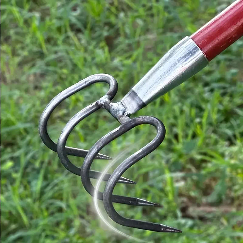 Heavy-Duty Manganese Steel Garden Rake
