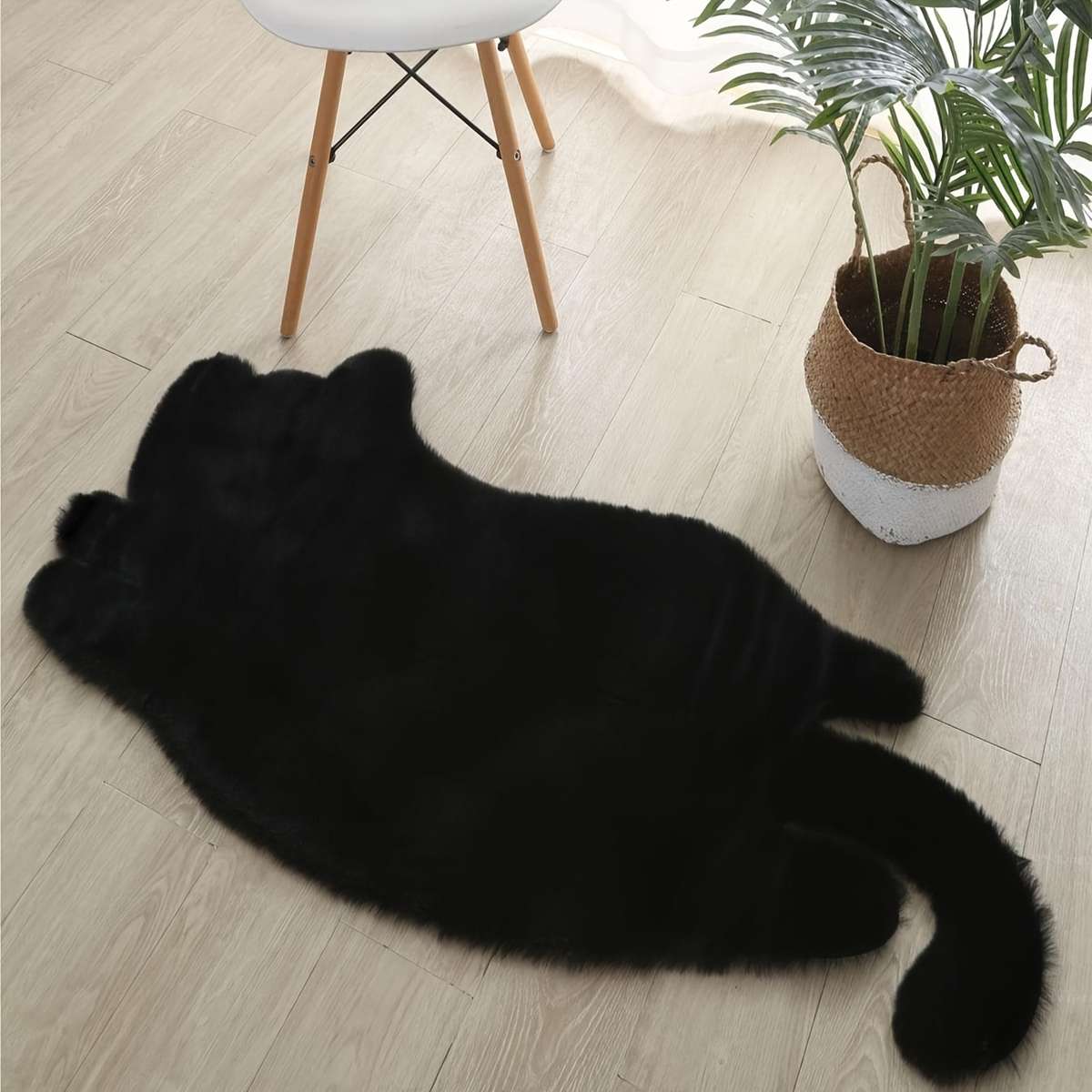 1Pc Black 60x90cm Floor Mat