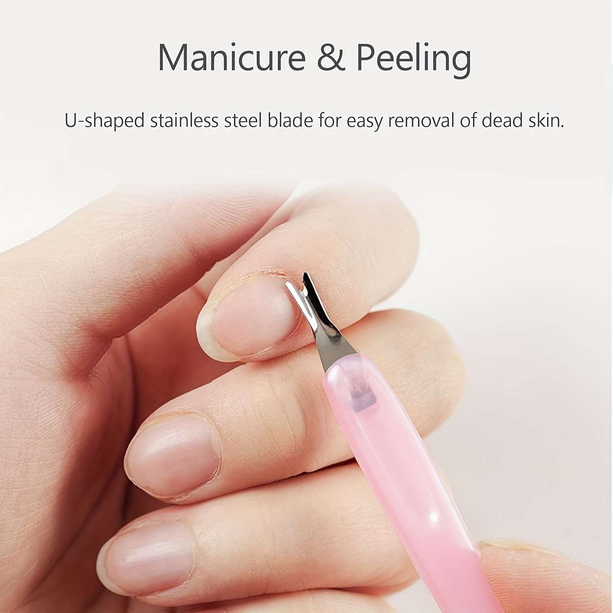 3pcs Professional Cuticle Trimmer Cuticle Pusher Cuticle Knife Practical Nail Clipper for Re