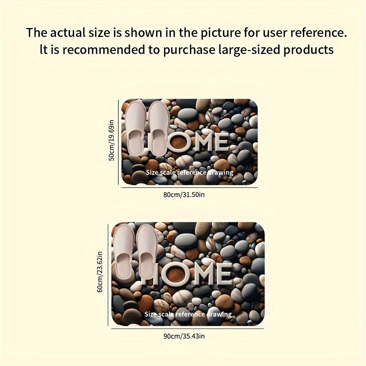 1Pc 40x60cm 15.74x23.62inch Floor Mat