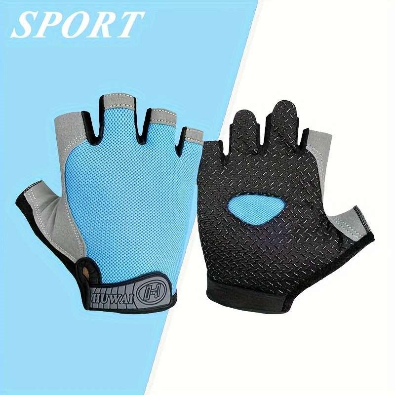 1 Pair Grey Size Large Outdoor Sports Gloves