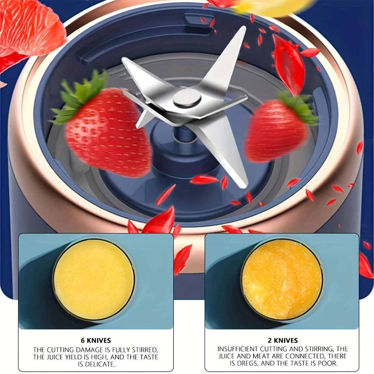 Portable 2-in-1 Blender And Juicer