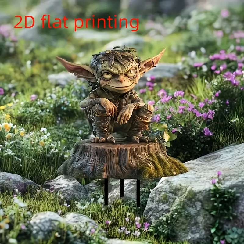 2D Flat Printed Decorative Garden Signs Waterproof Appearance Scratch-Resistant Garden Marker
