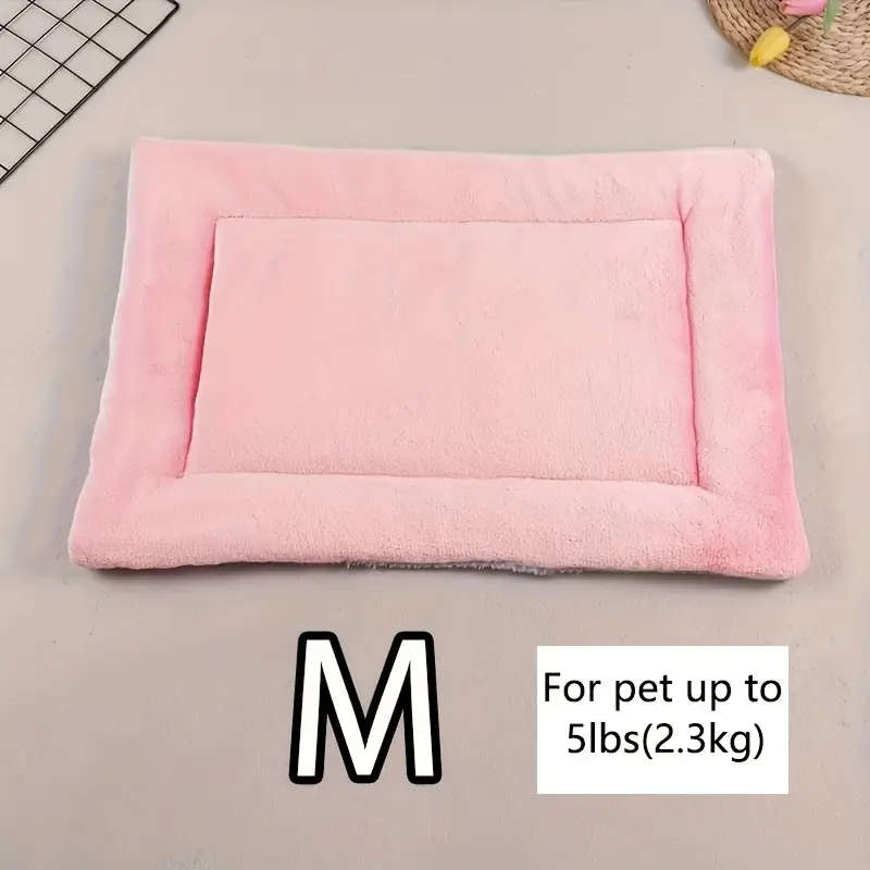 Plush Blue Pet Floor Mat