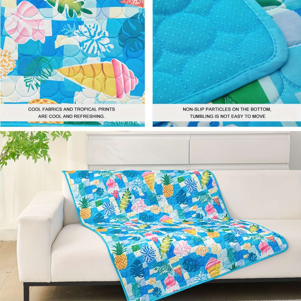 Blue Rainforest Cooling Pad