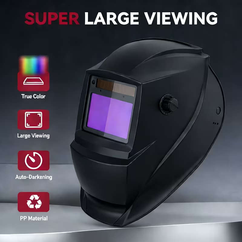 Automatic Light-Adjusting Solar Welding Helmet