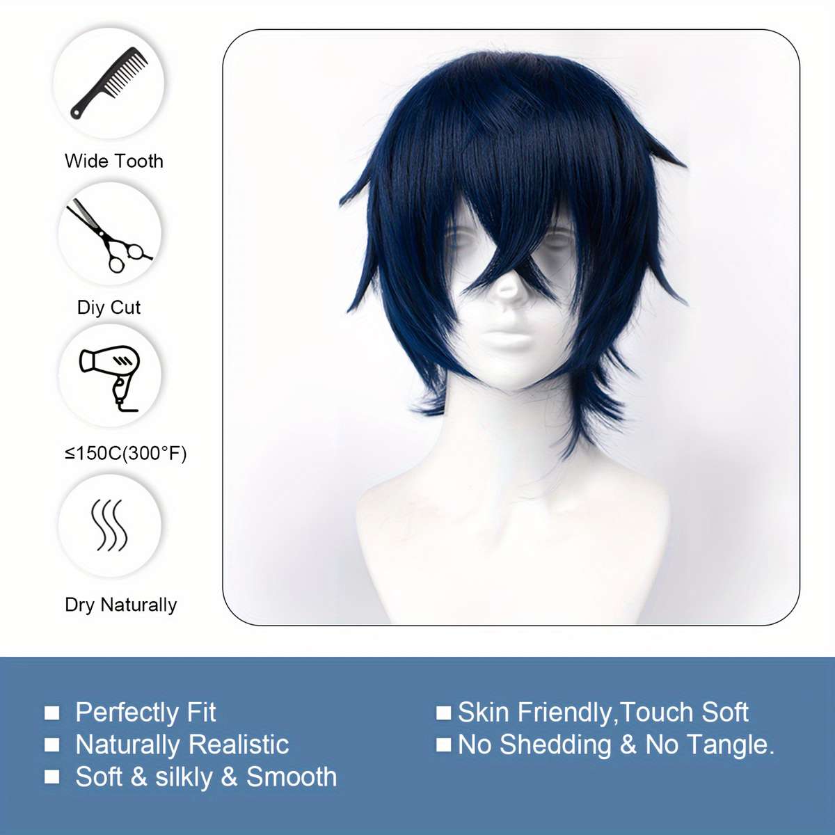 1Pc 22A 30.48cm Fashion Design Wig