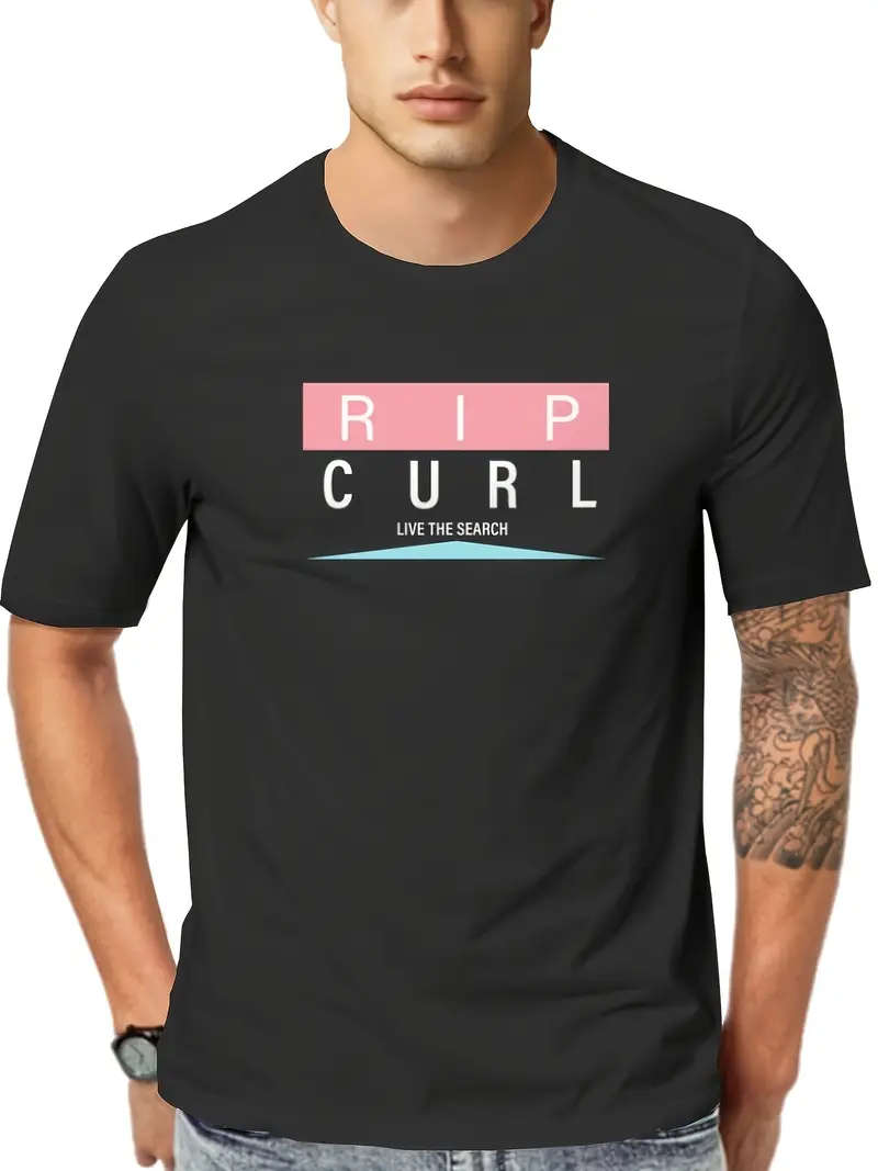 Men's T-Shirt Short Sleeve, Crew Neck