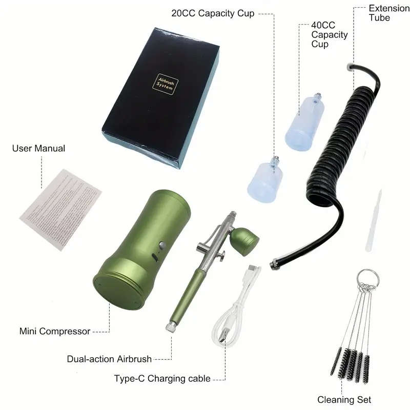 Versatile Rechargeable Airbrush Kit