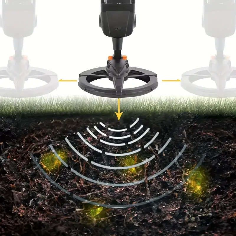 Adjustable Sensitivity Metal Detector with LCD Display