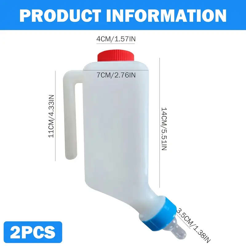 2 Pieces Portable Sheep Milk Bottle