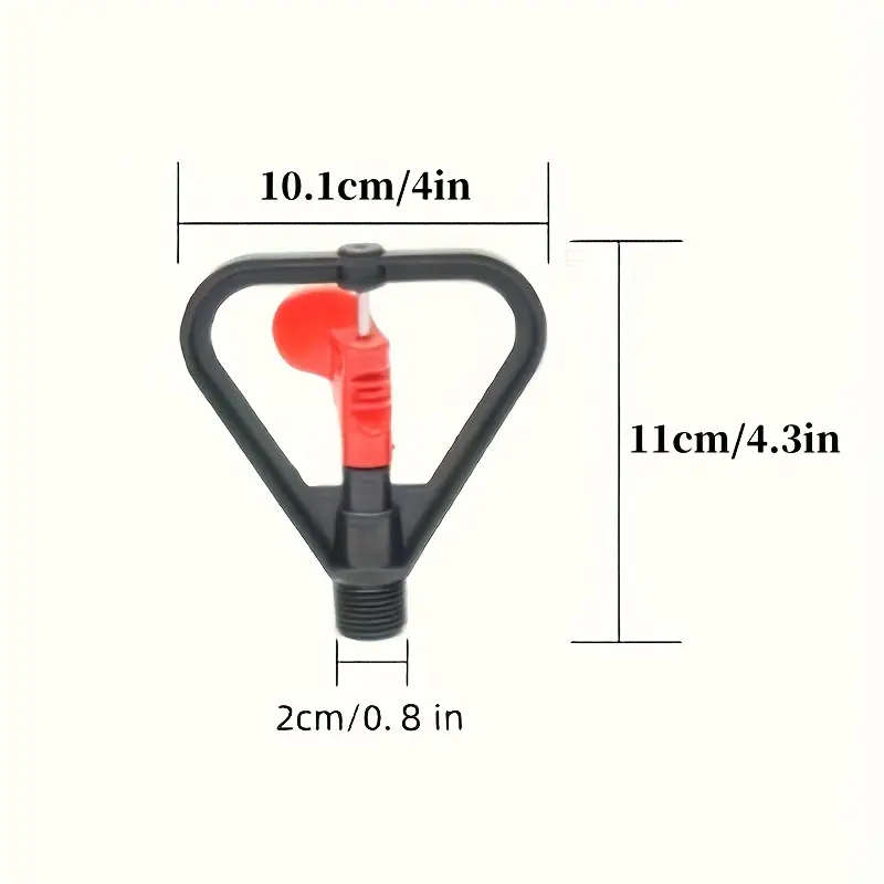 1pc Butterfly-Shaped Rotating Garden Nozzle Durable Plastic Heart Rain Design for Lawn Irrigation Co