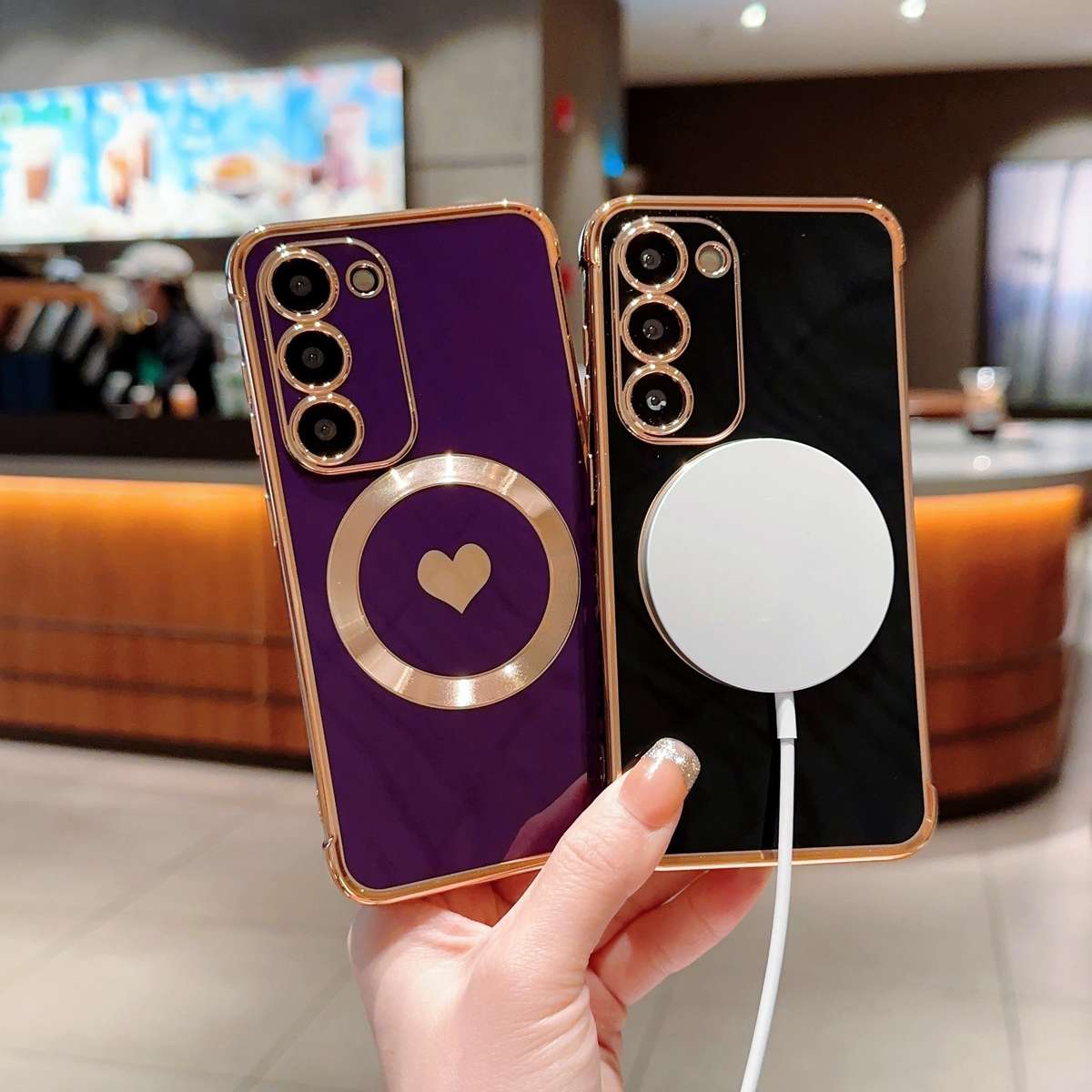 1pc Black For Samsung Galaxy S22 5G Phone Cases