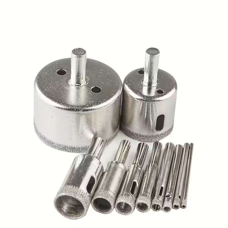 10pcs Diamond Hole Saw Set - for Tile/Marble/Glass/Ceramic