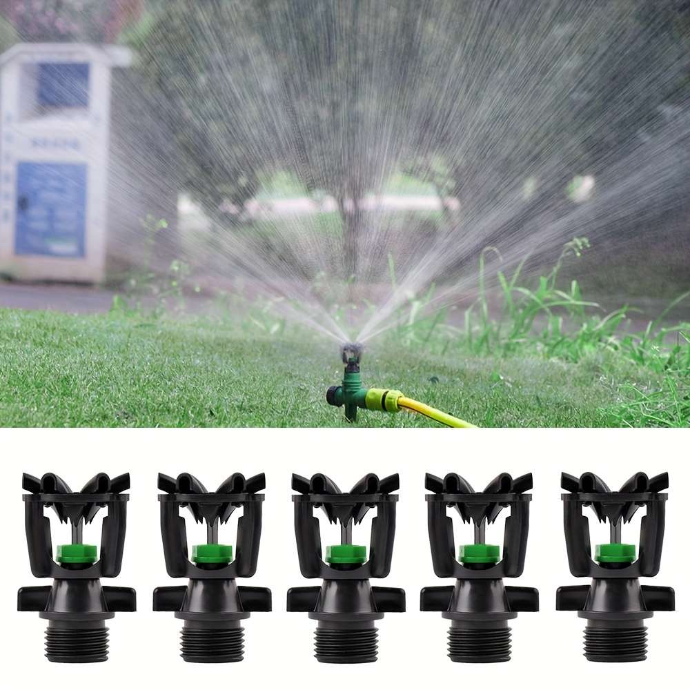 3Pcs Abs Garden Sprinkler Nozzle Rotating Spray
