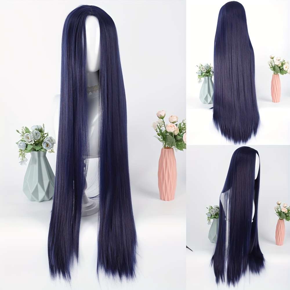 1Pc Black 101.6cm Fashion Design Wig