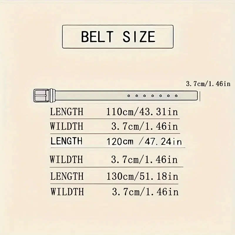 Genuine Leather Automatic Buckle Belt Blue