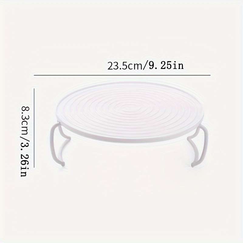 1pc Versatile Double-Layer Plastic Microwave Steaming Rack Multifunctional Heating Serving