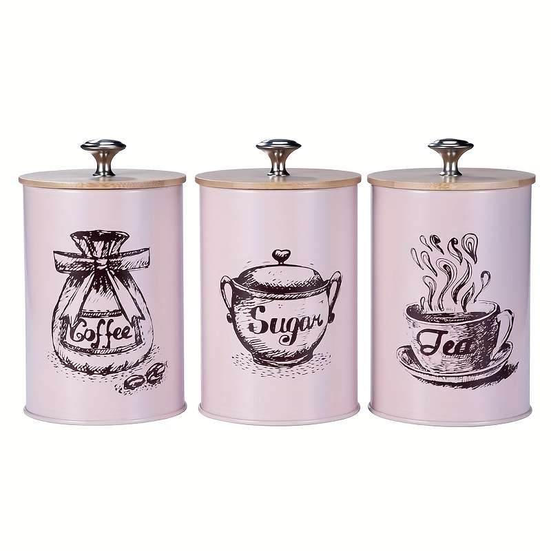 3pcs Set of Bamboo Lid Storage Containers