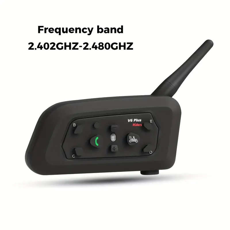 V6 Plus Motorcycle Helmet Bluetooth Headset Helmet Intercom System