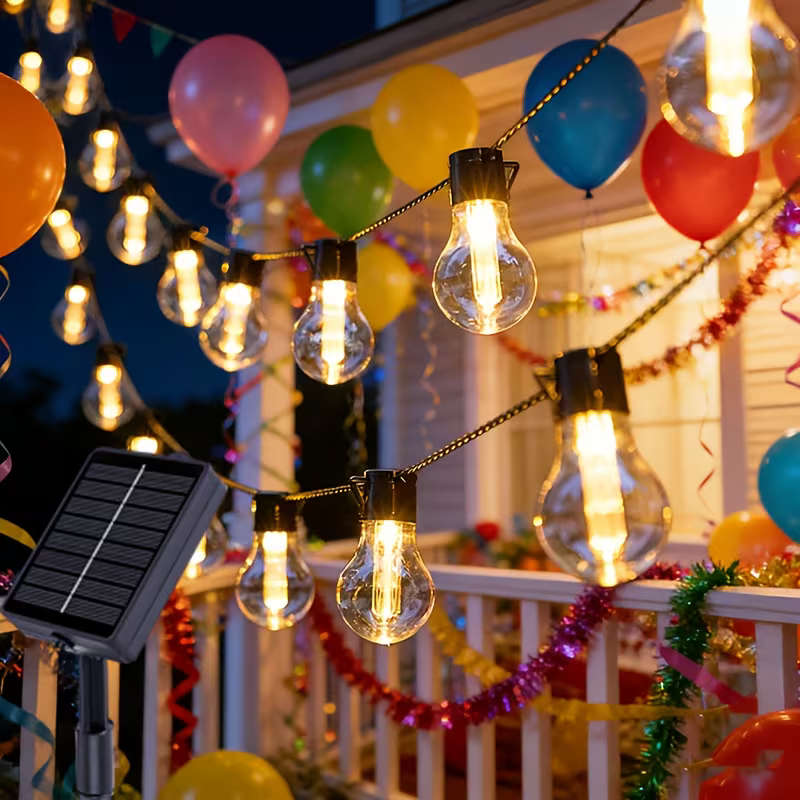 Outdoor Solar Shatterproof Pendant Light