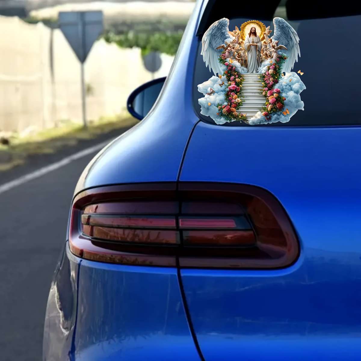 1PC Jesus Angel Wings  Jesus Christian Themed Stickers