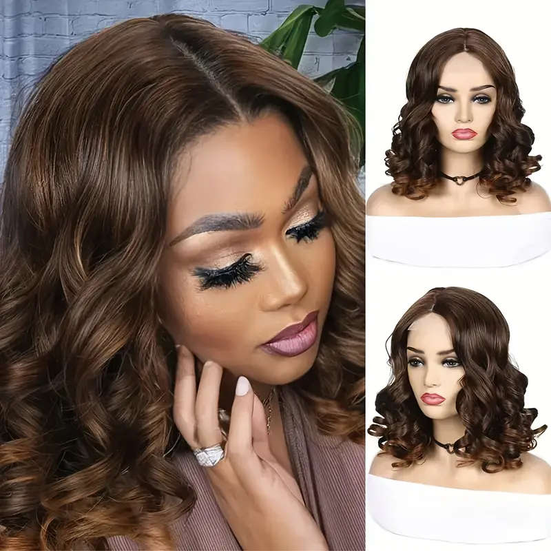 8 Inch Fashion Women Curly Wave Wig