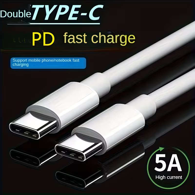 USB C To USB C Fast Charging Cable 100cm