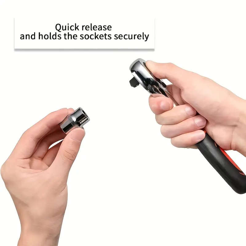 12-Piece Socket Wrench Set - Durable Steel