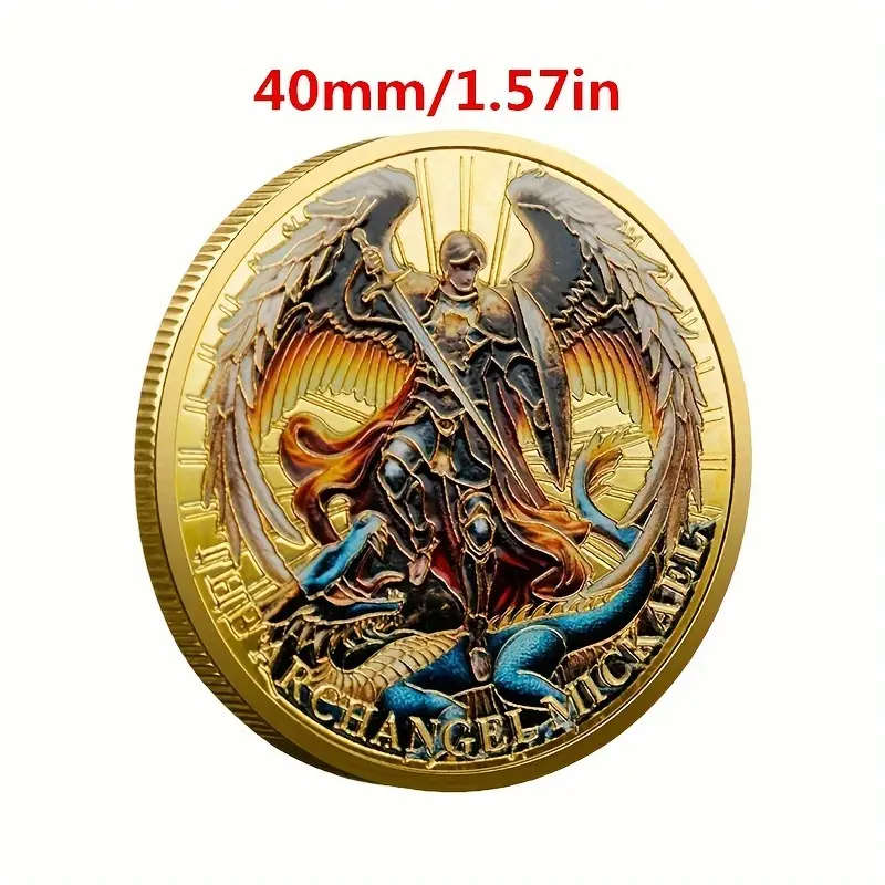 Angel Knight Michael Collectible Commemorative Coin 40MM