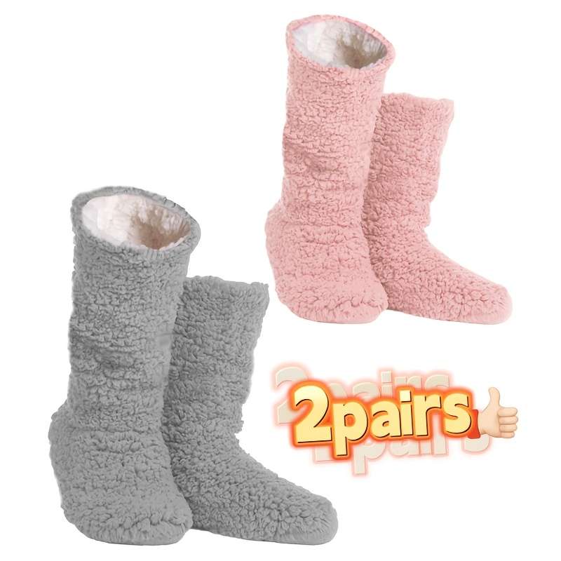 Sock Gray Add Pink 2Pairs One Size