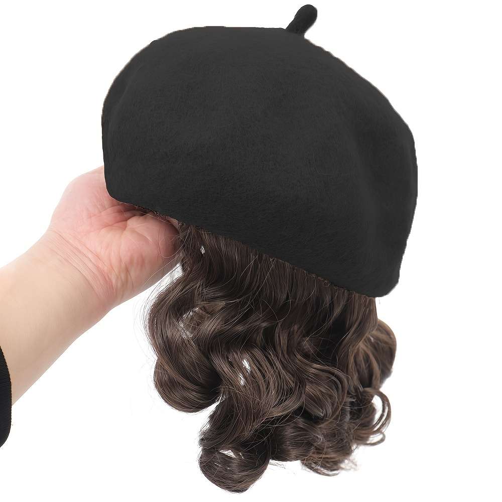 1Pc Black 15.24cm Fashion Design Wig