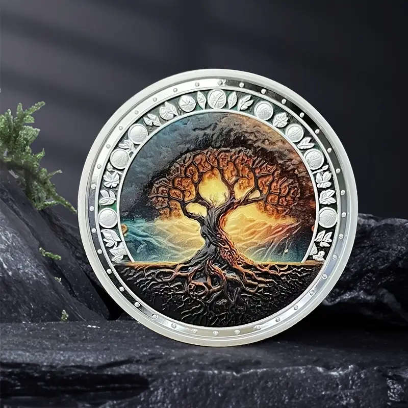 Tree Of Life Theme Commemorative Coin Three-dimensional 40MM