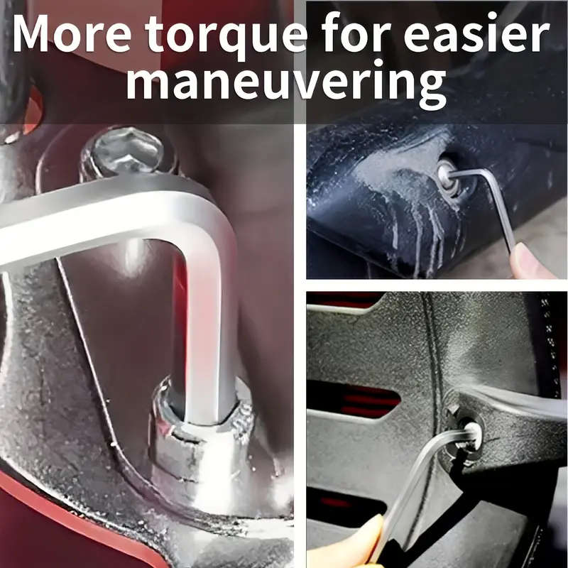 8pcs Hex Key Wrench Set Metric Imperial Sizes L-Shaped Tools for Easy Pocket Carry Perfect for Outdo