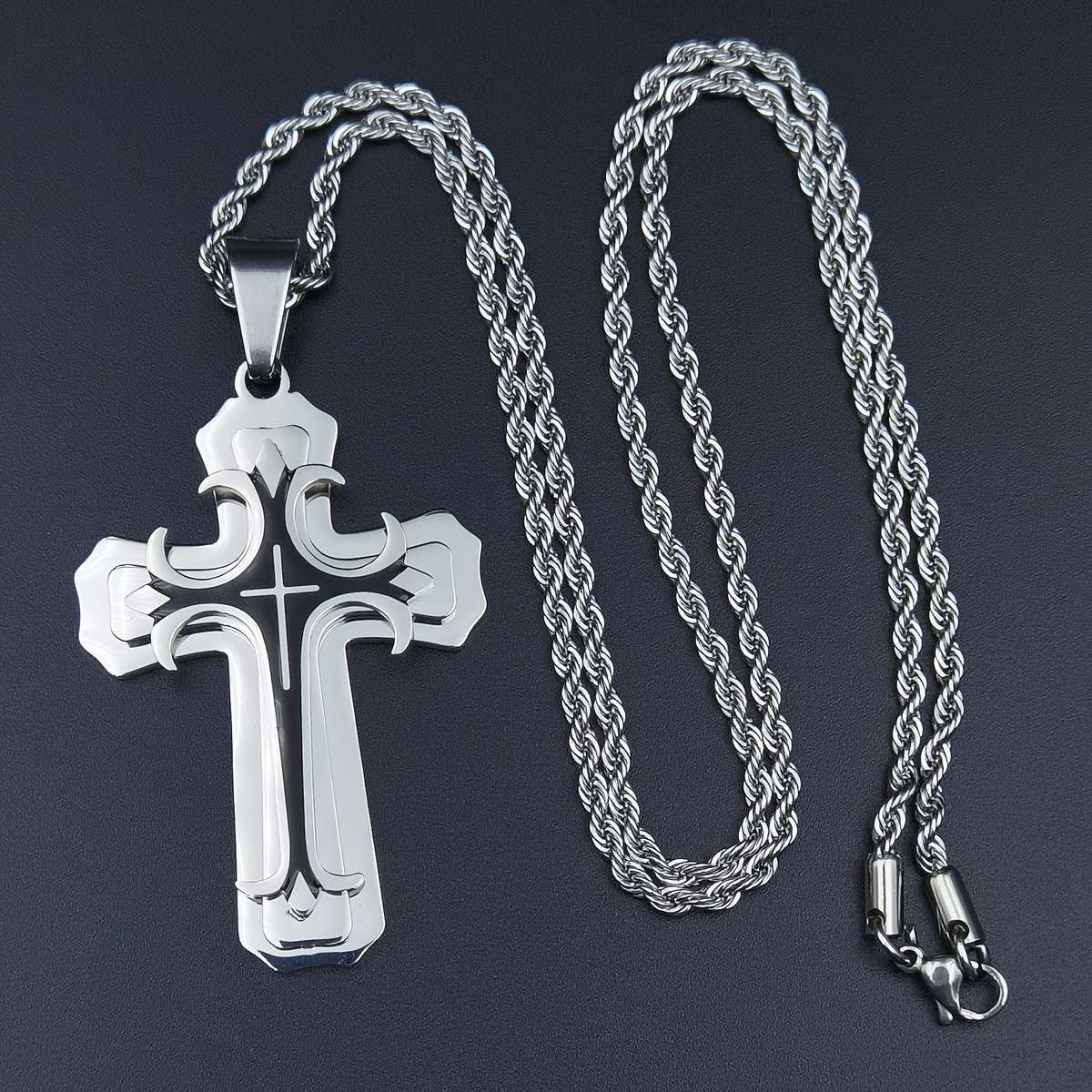 1 Piece Golden Jesus Theme Pendant